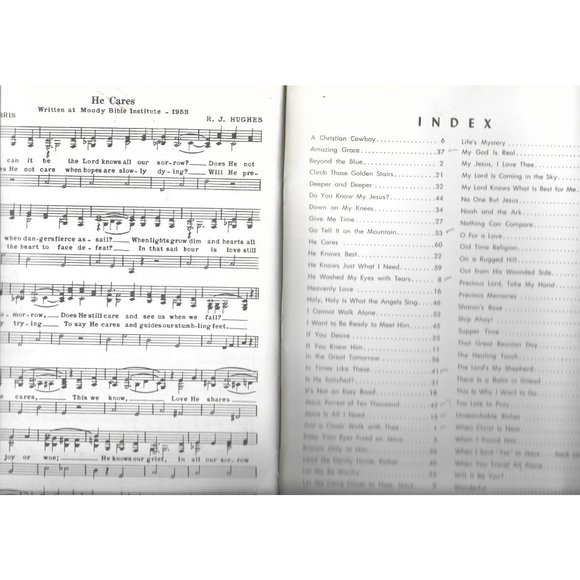 Beyond the Blue Volume 2 Gospel Songbook Singspiration Zondervan York 1958 - Picture 3 of 3